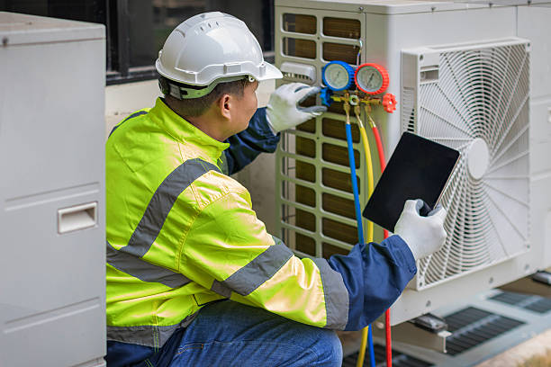 Professional Hvac technician working in Donna, TX